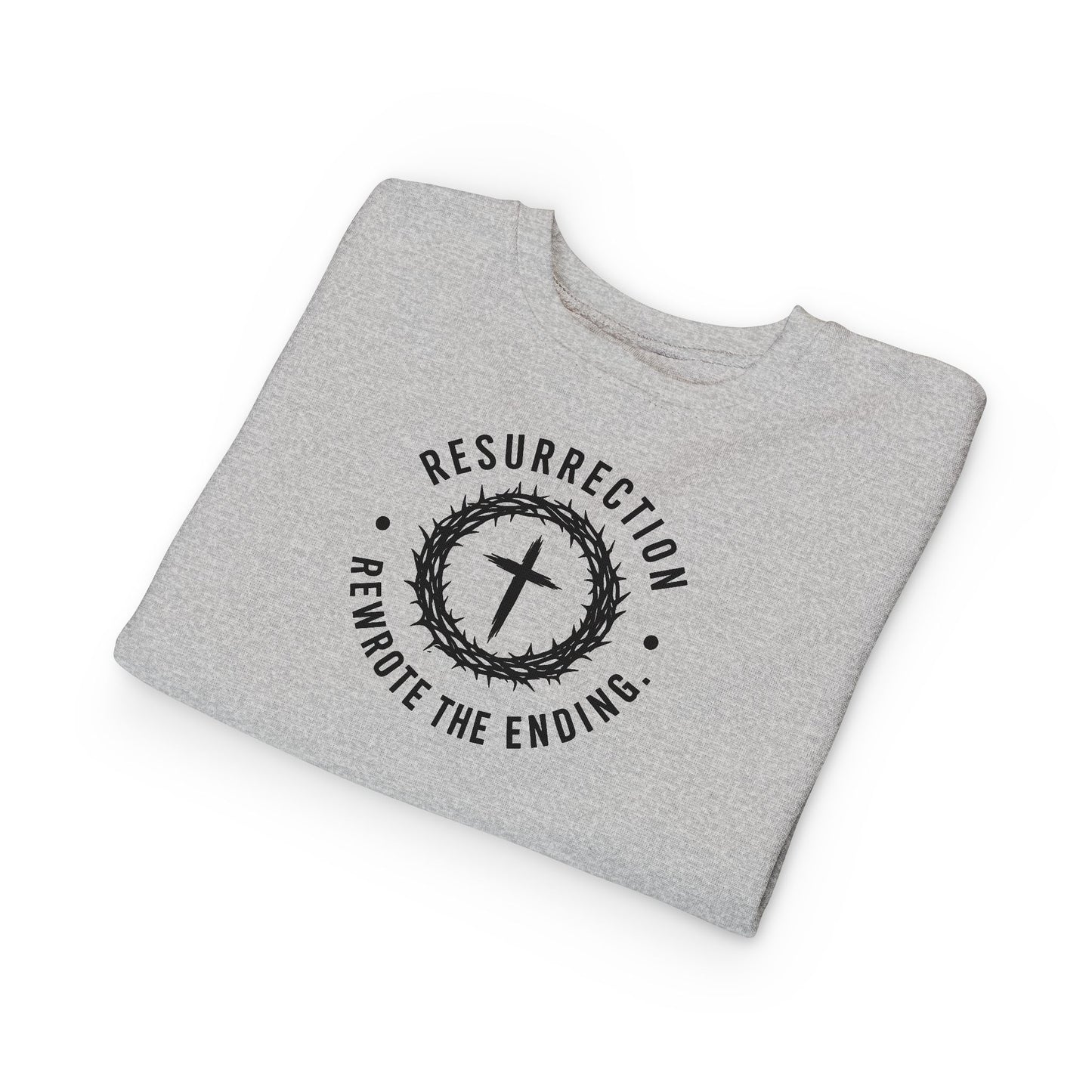 Resurrection Cross Toddler Sweatshirt — Religious Easter Kids Pullover