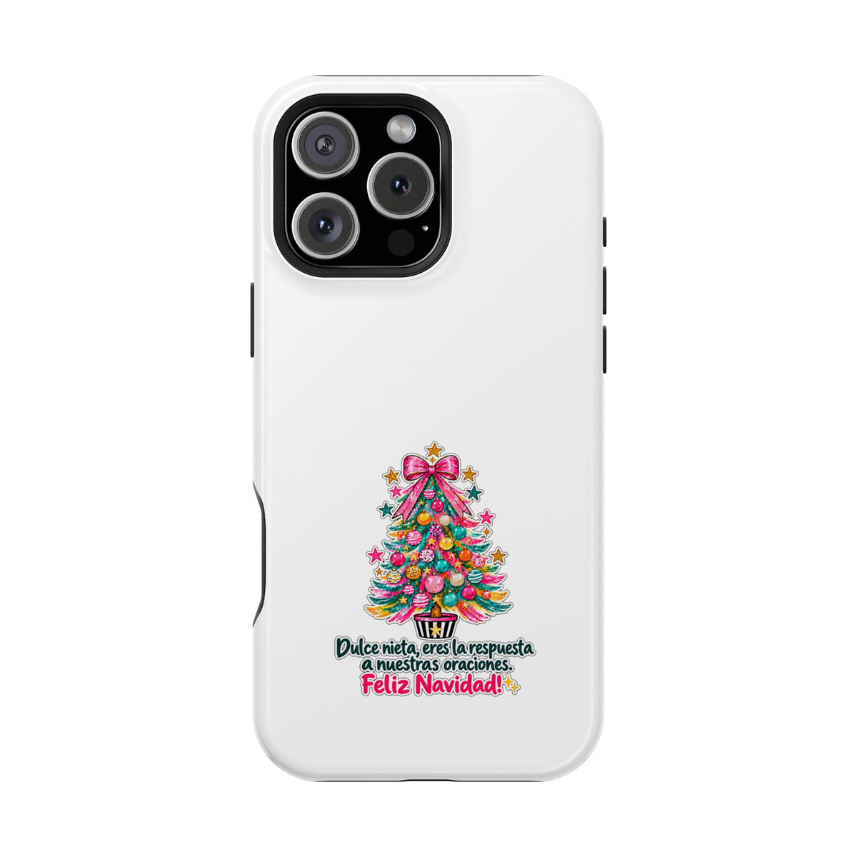Spanish| Christmas Tree Phone Case - "Feliz Navidad" Spanish Holiday Magnetic Impact-Resistant Case