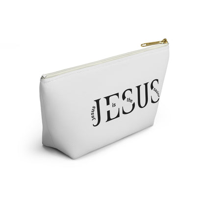Faith Prayer Accessory Pouch — 'PRAY' & 'JESUS' Inspirational T-Bottom Pouch