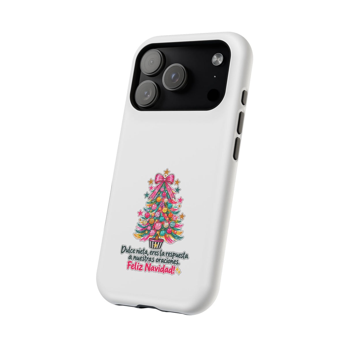Spanish| Christmas Tree Phone Case - "Feliz Navidad" Spanish Holiday Magnetic Impact-Resistant Case