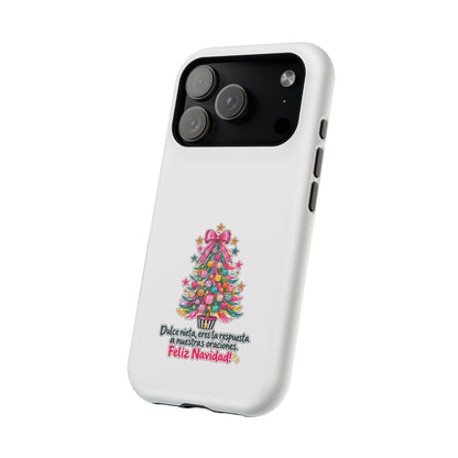 Spanish| Christmas Tree Phone Case - "Feliz Navidad" Spanish Holiday Magnetic Impact-Resistant Case
