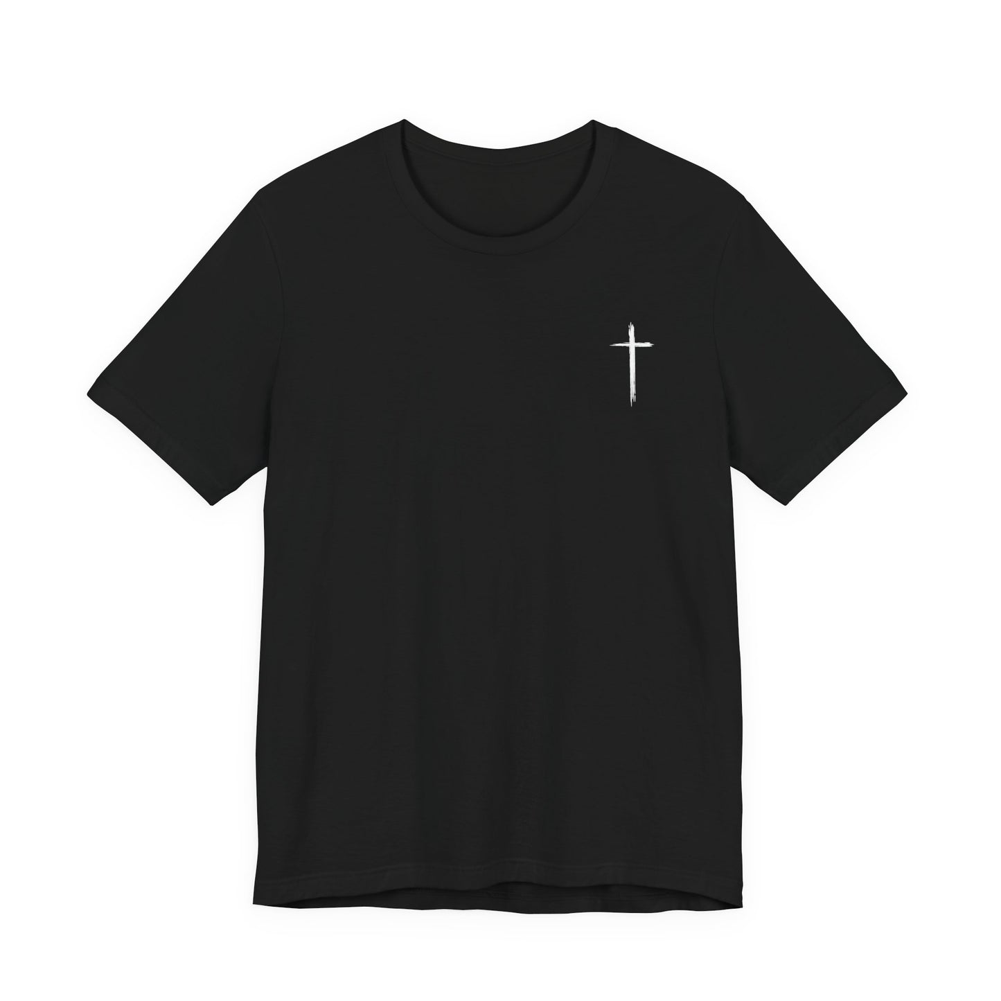 Christian T-Shirt — "When I Am Weak He Is Strong" Cross Tee