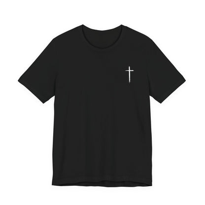 Christian T-Shirt — "When I Am Weak He Is Strong" Cross Tee