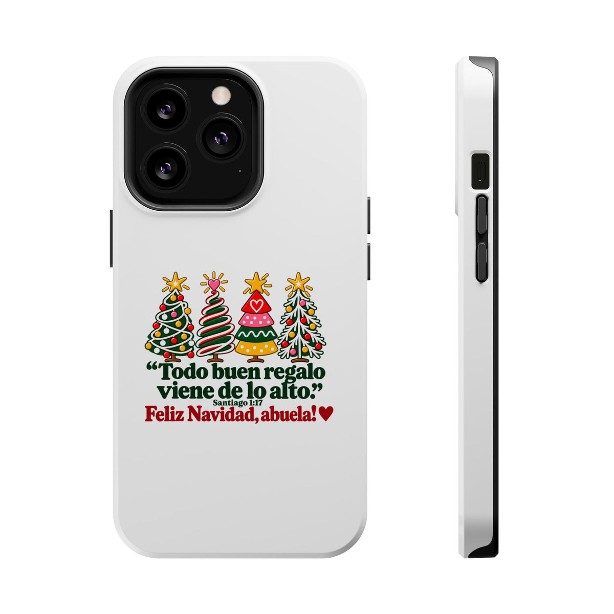Christmas Grandma Phone Case — “Todo buen regalo viene de lo alto” Magnetic Impact-Resistant Case