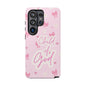 Child of God Pink Phone Case — Cute Christian iPhone Cover with Bows & Hearts