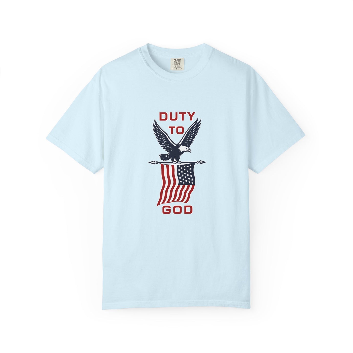 Duty to God Eagle American Flag T-Shirt