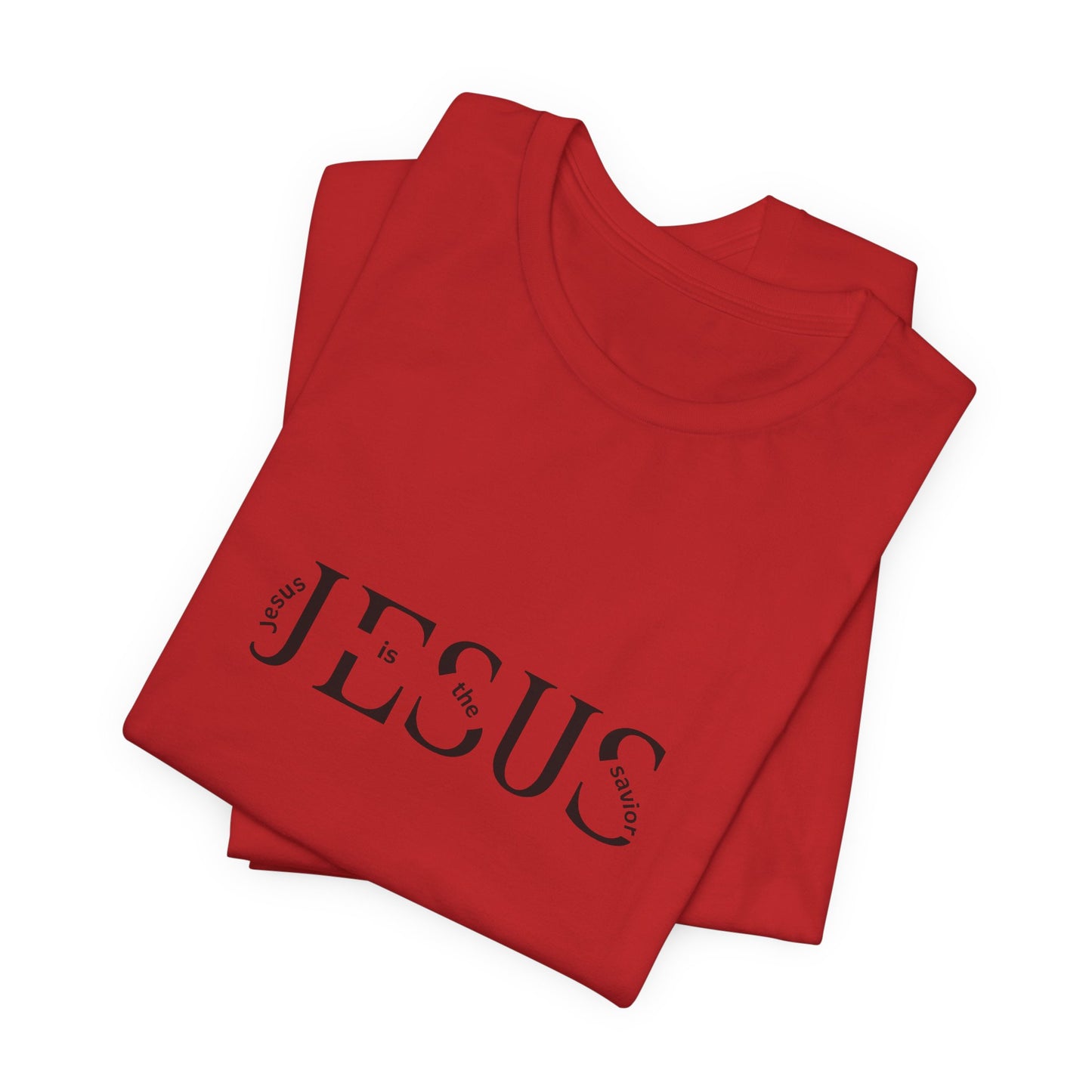 Jesus Minimalist Tee — Distressed Script Christian T-Shirt