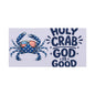 Patriotic Crab Canvas — "Holy Crab God Is Good" Wall Art