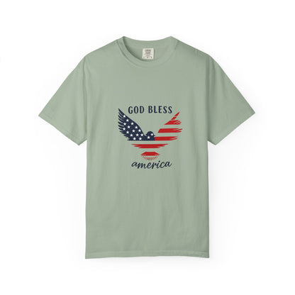 God Bless America Eagle T-Shirt — Patriotic USA Flag Tee