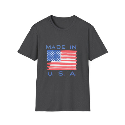 Made in U.S.A. T-Shirt — American Flag Graphic Tee