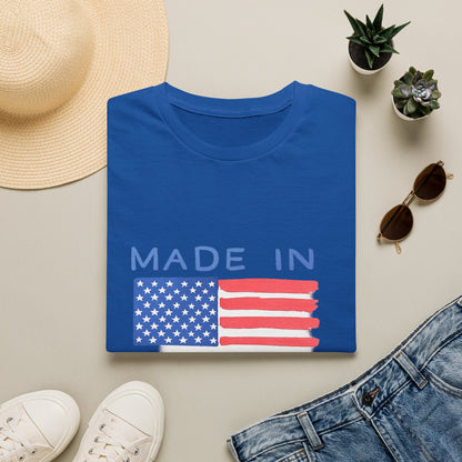 Made in U.S.A. T-Shirt — American Flag Graphic Tee