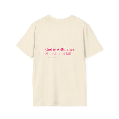 Christian Inspirational T-Shirt — “I am a child of God” Pink Scripture Tee
