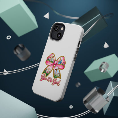 Give It to God Phone Case — Floral Bow Christian iPhone Cover