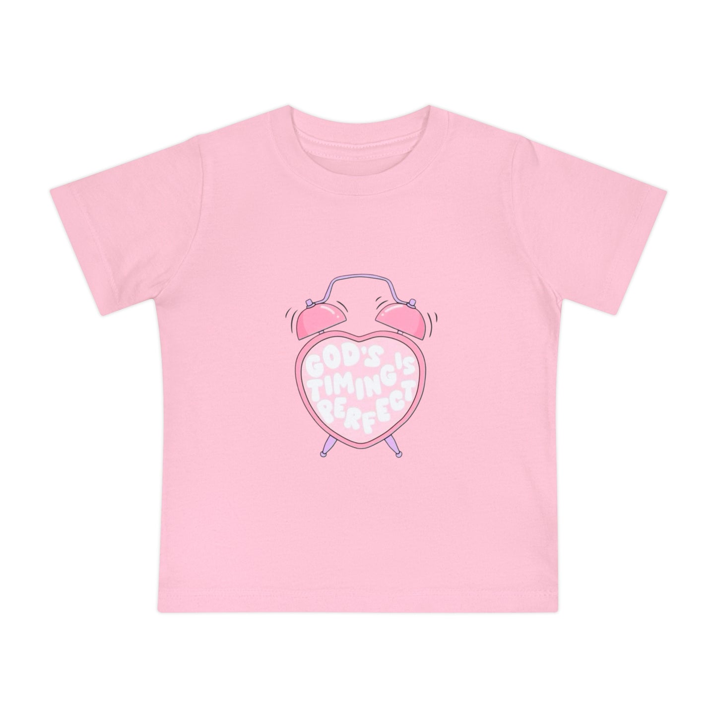 Baby T-Shirt — Pink "Child of God" Heart Alarm Design
