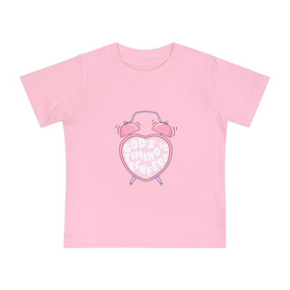 Baby T-Shirt — Pink "Child of God" Heart Alarm Design