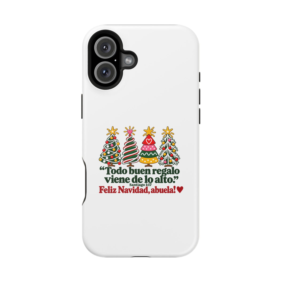 Christmas Grandma Phone Case — “Todo buen regalo viene de lo alto” Magnetic Impact-Resistant Case