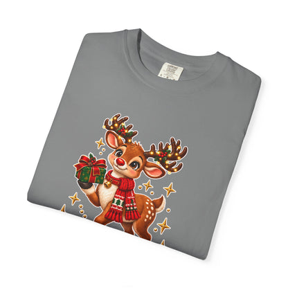 Christmas Reindeer T-Shirt — "Sweet Granddaughter You're an Answered Prayer" Holiday Tee