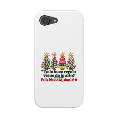 Christmas Grandma Phone Case — “Todo buen regalo viene de lo alto” Magnetic Impact-Resistant Case