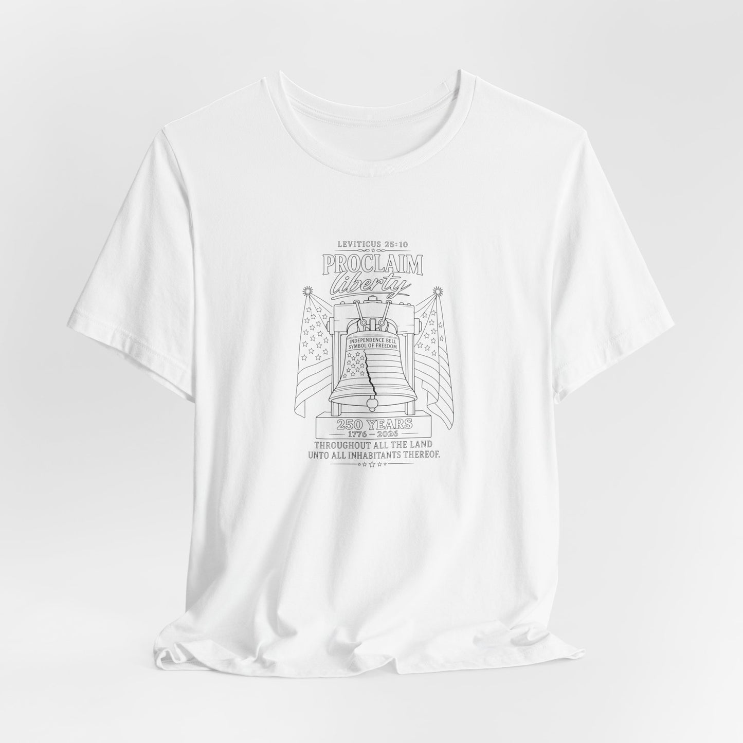 Leviticus 25:10 Tee – Minimalist Bible Verse Christian T-Shirt