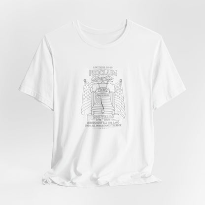 Leviticus 25:10 Tee – Minimalist Bible Verse Christian T-Shirt