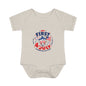 Baby Bodysuit – "My First 4th of July" Patriotic Infant Onesie