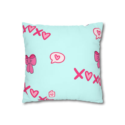 Flamingo Faith Square Pillow — "Born to Stand Out" Inspirational Throw Pillowcase