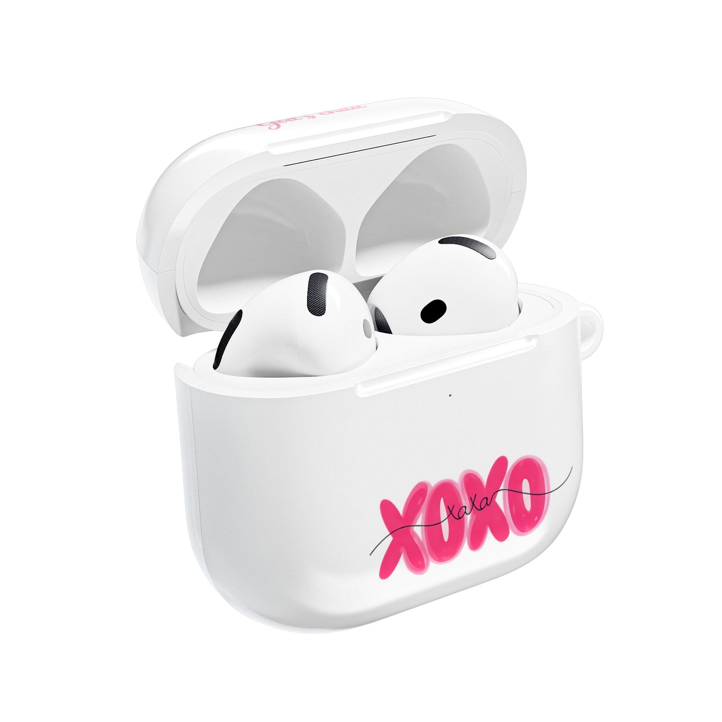 God's Child XOXO AirPod Case - Pink Heart Love Protective Cover