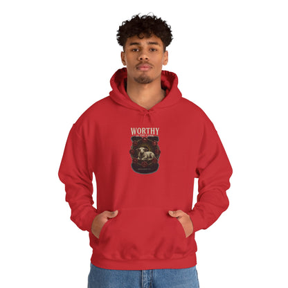Worthy of the Lamb double print Hoodie – Christian Sheep & Roses Gospel Pullover