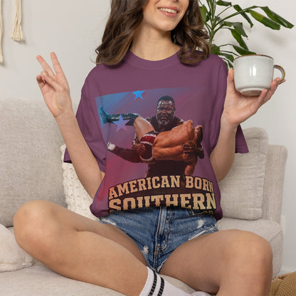 Southern Born T-Shirt — "American Born Southern by the Grace of God" Graphic Tee