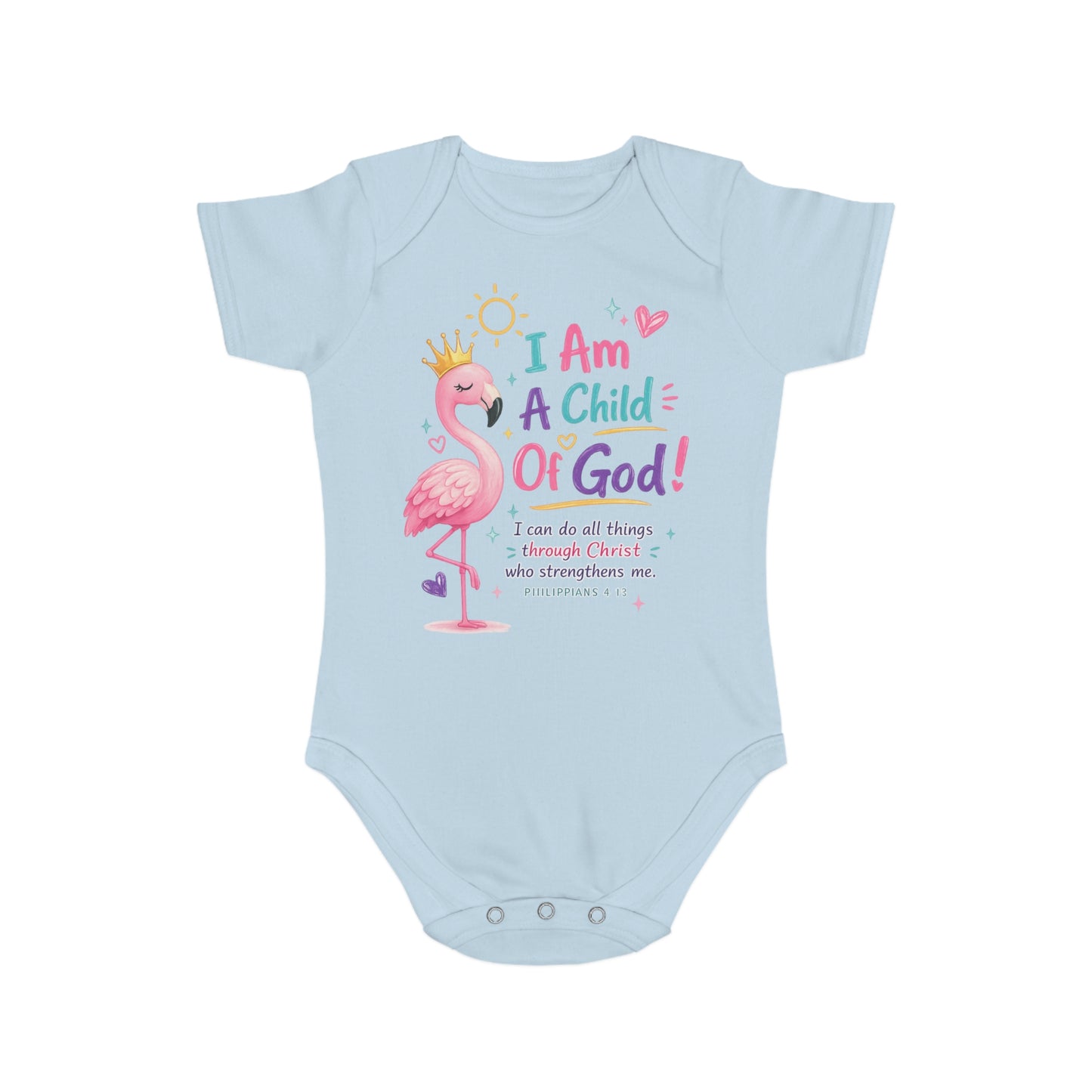 Baby Short Sleeve Bodysuit — "Baby" Text Infant Onesie