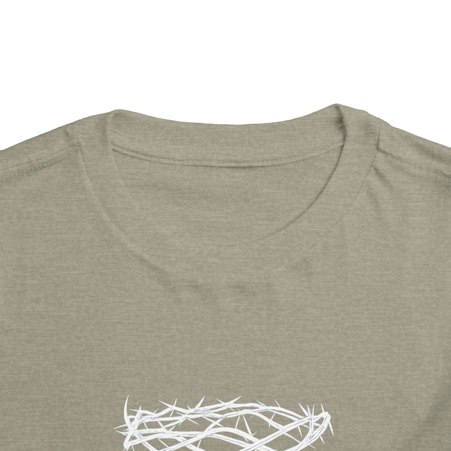 Toddler Tee — "Saved by Grace" Christian Crown of Thorns Shirt (Ephesians 2:8)