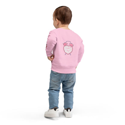 Toddler Sweatshirt — 'Made for a Purpose' Rainbow & 'God's Timing is Perfect' Pink Graphic