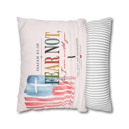 Faith Pillow: "Fear Not, For I Am With You" Isaiah 41:10 Decorative Throw Pillow