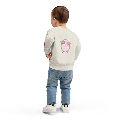Toddler Sweatshirt — 'Made for a Purpose' Rainbow & 'God's Timing is Perfect' Pink Graphic