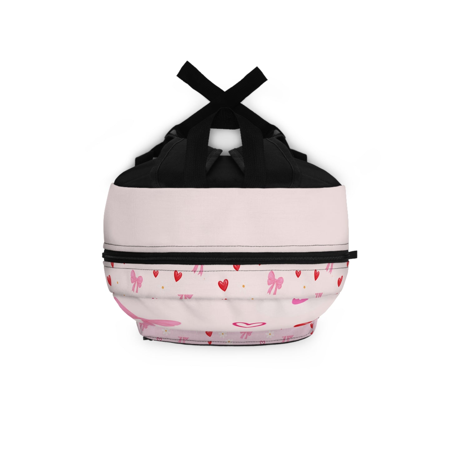 Backpack — Pink Valentine Christian Backpack “Jesus Won My Heart” with Bows & Hearts