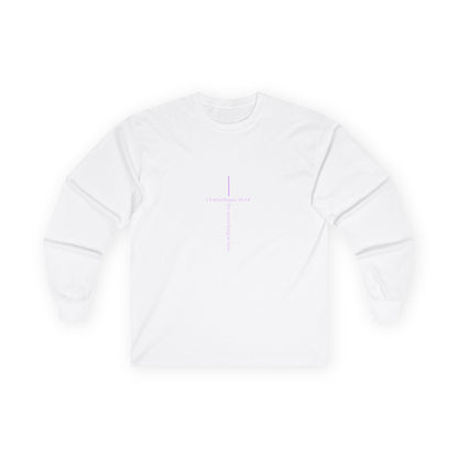 Inspirational Faith Long Sleeve Tee — "For I Know the Plans I Have for You"