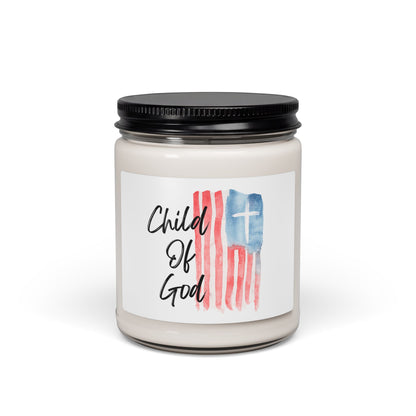 Blessed The Lord Soy Candle — Psalm 33:12 Patriotic Scented Candle (9oz)