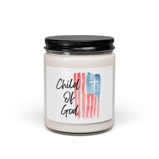 Blessed The Lord Soy Candle — Psalm 33:12 Patriotic Scented Candle (9oz)