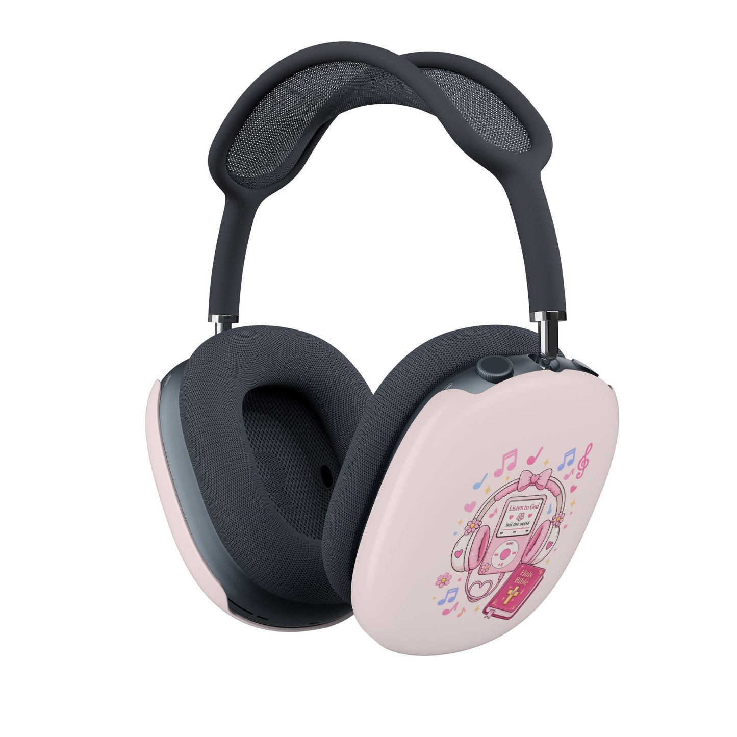 Pink Christian AirPod Max Case — "Jesus Chose You" Cute Kawaii Headphone Covers