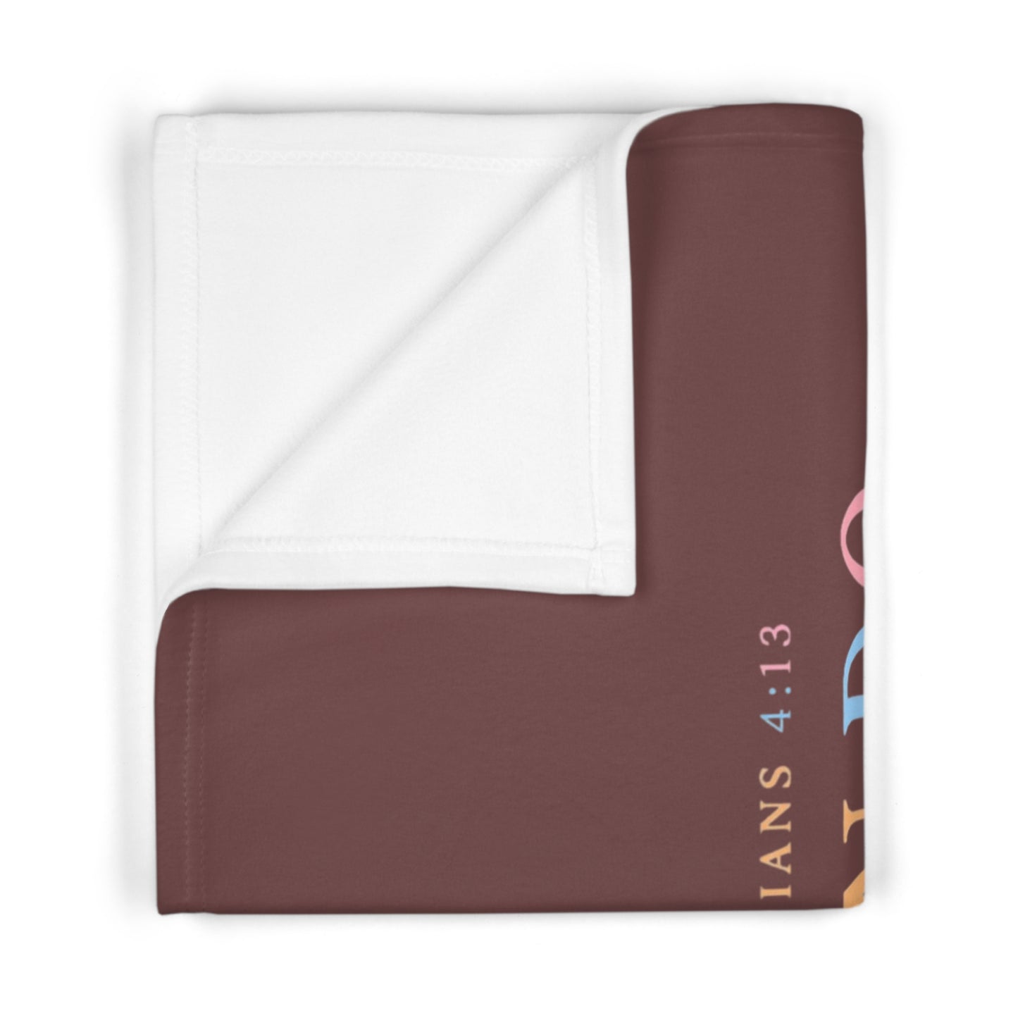 Christian Baby Blanket — "I Can Do All Things" Philippians 4:13 Soft Fleece Blanket