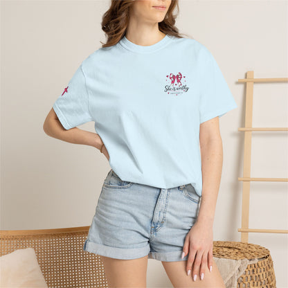 Butterfly Floral Graphic T-Shirt — 'Spread Your Wings' Chest Print