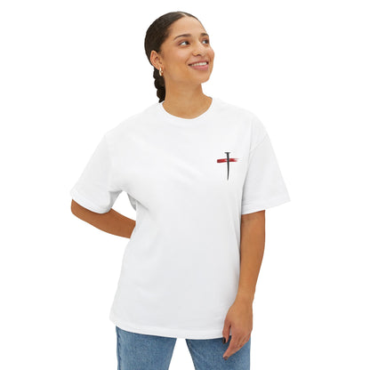 UNISEX BOXY TEE John 14:8 Faith Tee — “If God Is All You Have, You Have All You Need” Oversized TEE