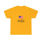 Created American Flag T‑Shirt — 'Created' Patriotic Graphic Tee