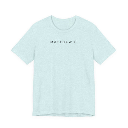 Matthew 6 Prayer Cross Tee — Our Father Lord's Prayer Christian T-Shirt
