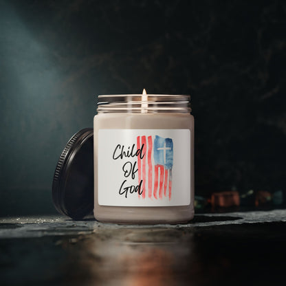 Blessed The Lord Soy Candle — Psalm 33:12 Patriotic Scented Candle (9oz)