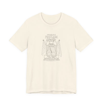 Leviticus 25:10 Tee – Minimalist Bible Verse Christian T-Shirt