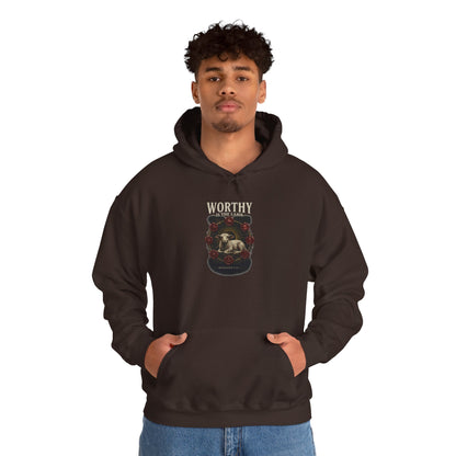 Worthy of the Lamb double print Hoodie – Christian Sheep & Roses Gospel Pullover