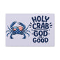Patriotic Crab Canvas — "Holy Crab God Is Good" Wall Art
