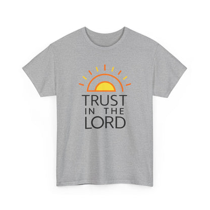 Trust in the Lord T-Shirt — Christian Sunrise Faith Tee