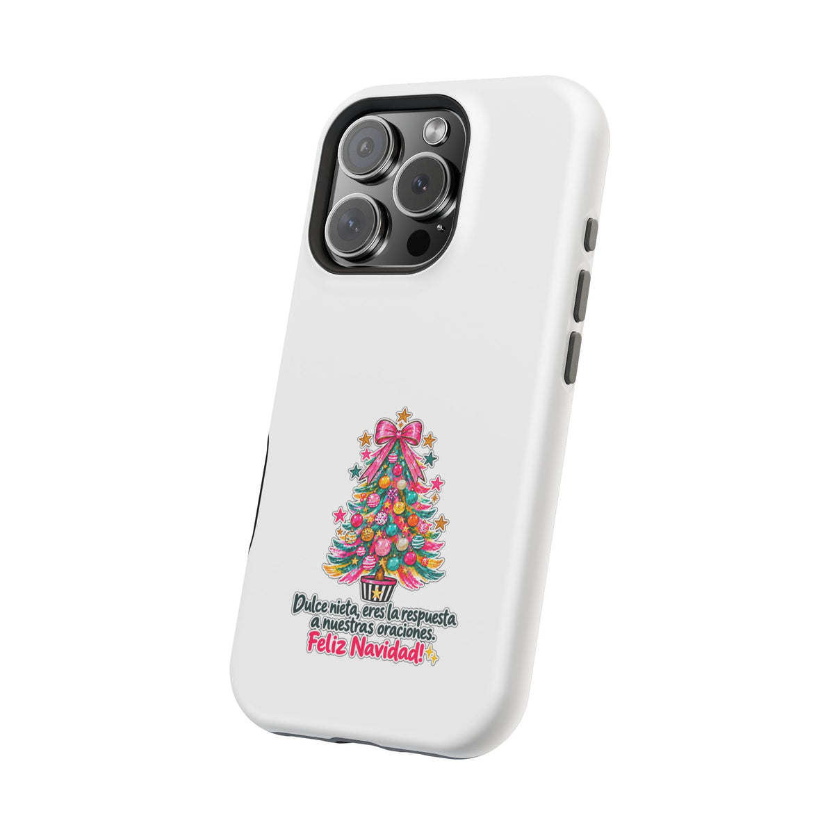 Spanish| Christmas Tree Phone Case - "Feliz Navidad" Spanish Holiday Magnetic Impact-Resistant Case